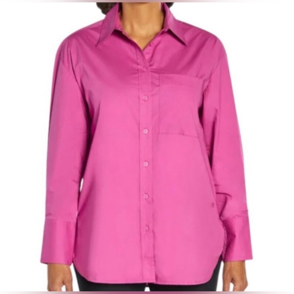 Banana Republic | Magenta Button-Down Shirt | Size XL